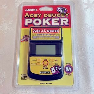 Radica Acey Deucey Poker Electronic Game Sealed NWT